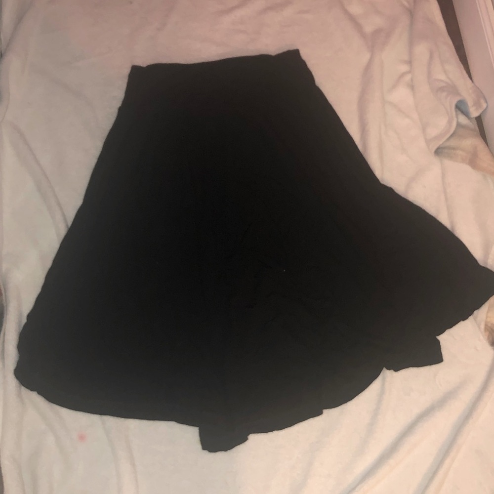 Knee length full skirt
